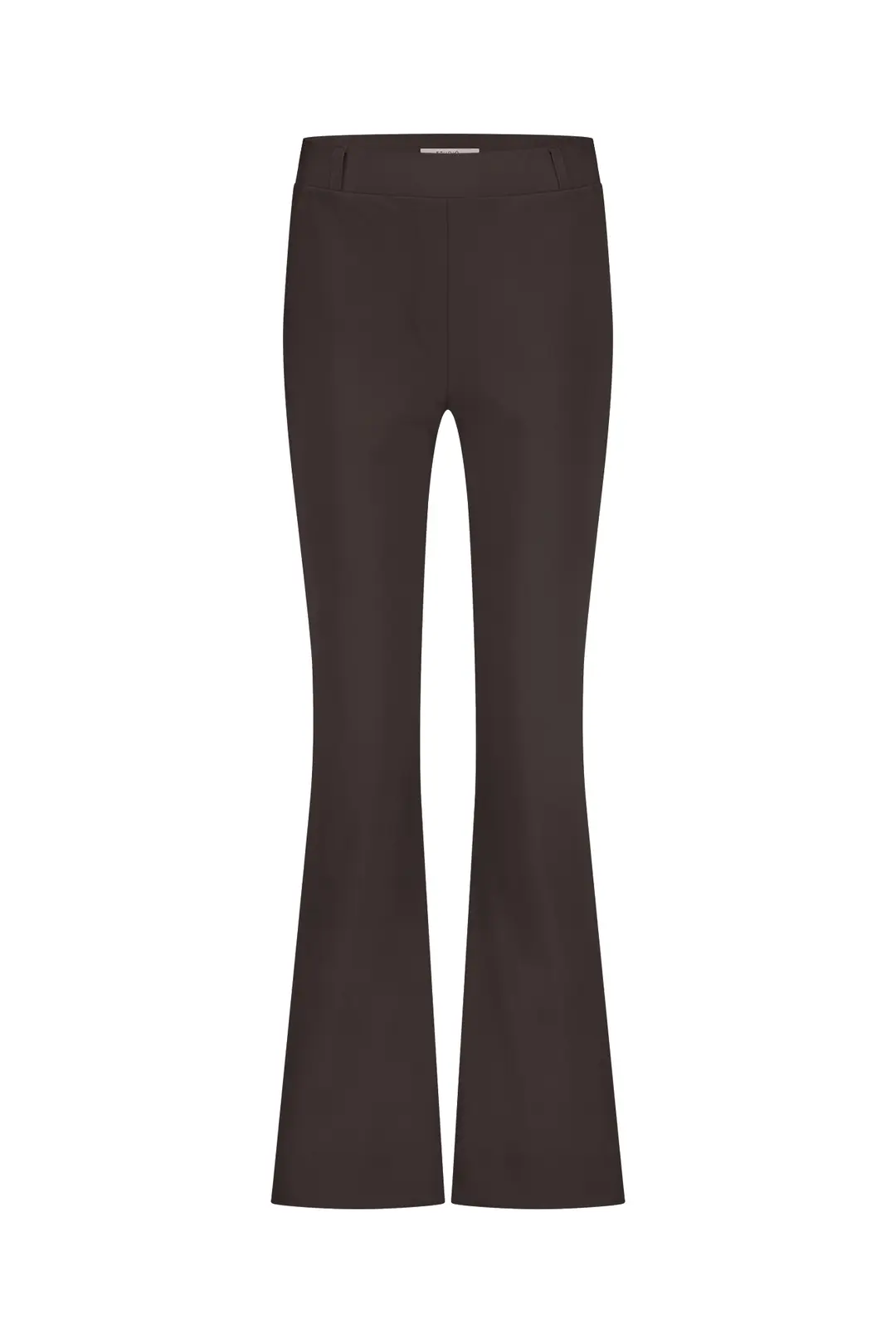 Studio Anneloes Hose Flair bonded trousers, espresso