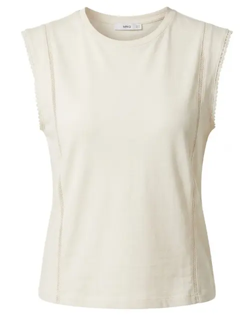 Mango T-SHIRT MAREA, CRUDO