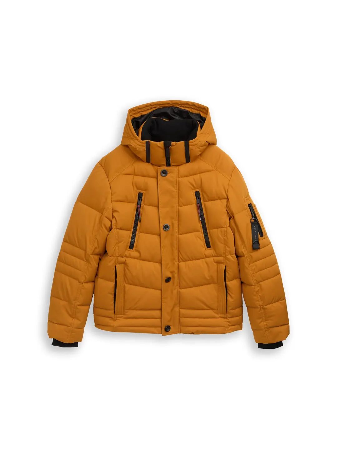 Tom Tailor Puffer-Jacke mit abnehmbarer Kapuze – Braun