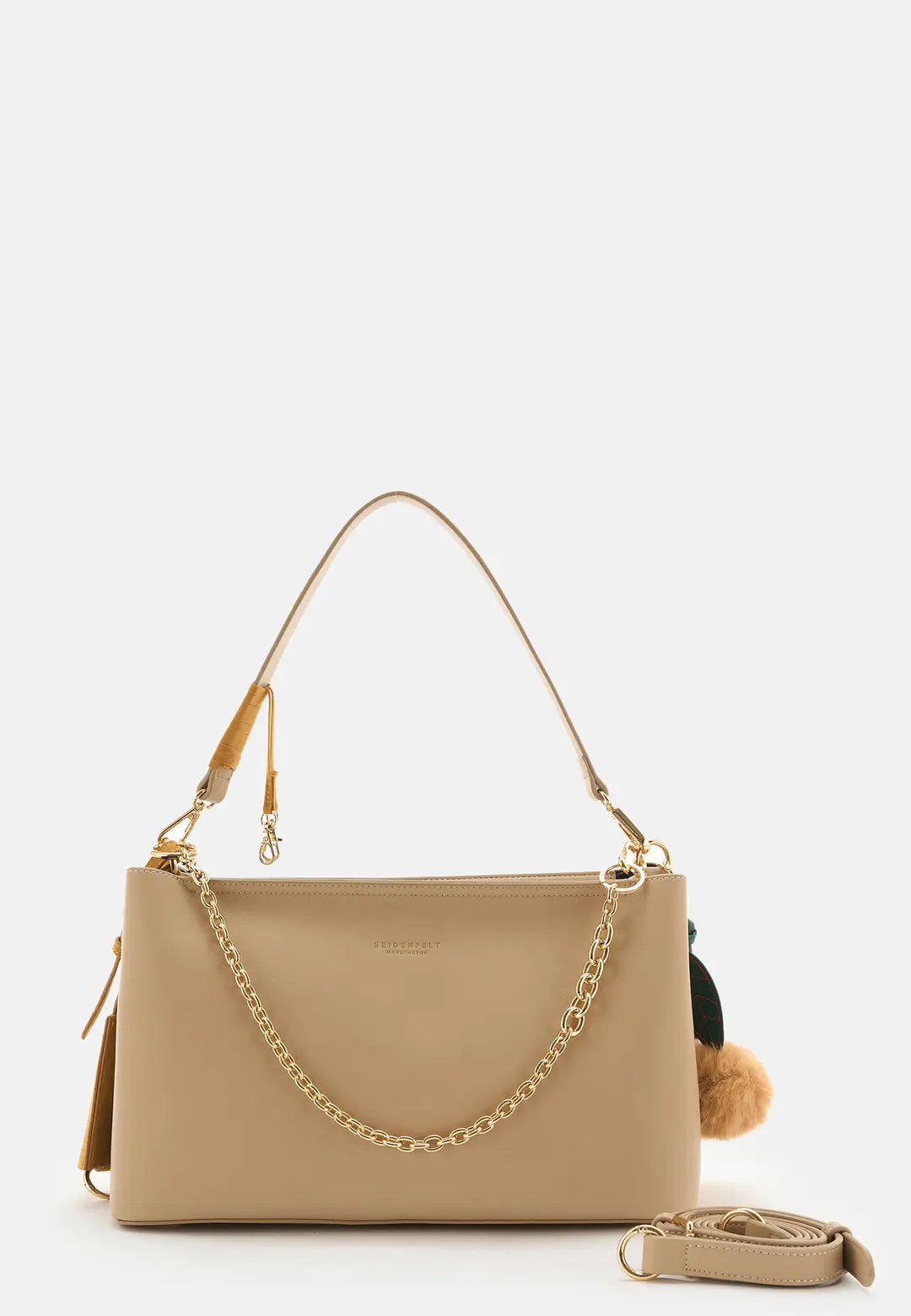 Seidenfelt Handtasche Umhängetasche Lyby Shoulderbag – Braun