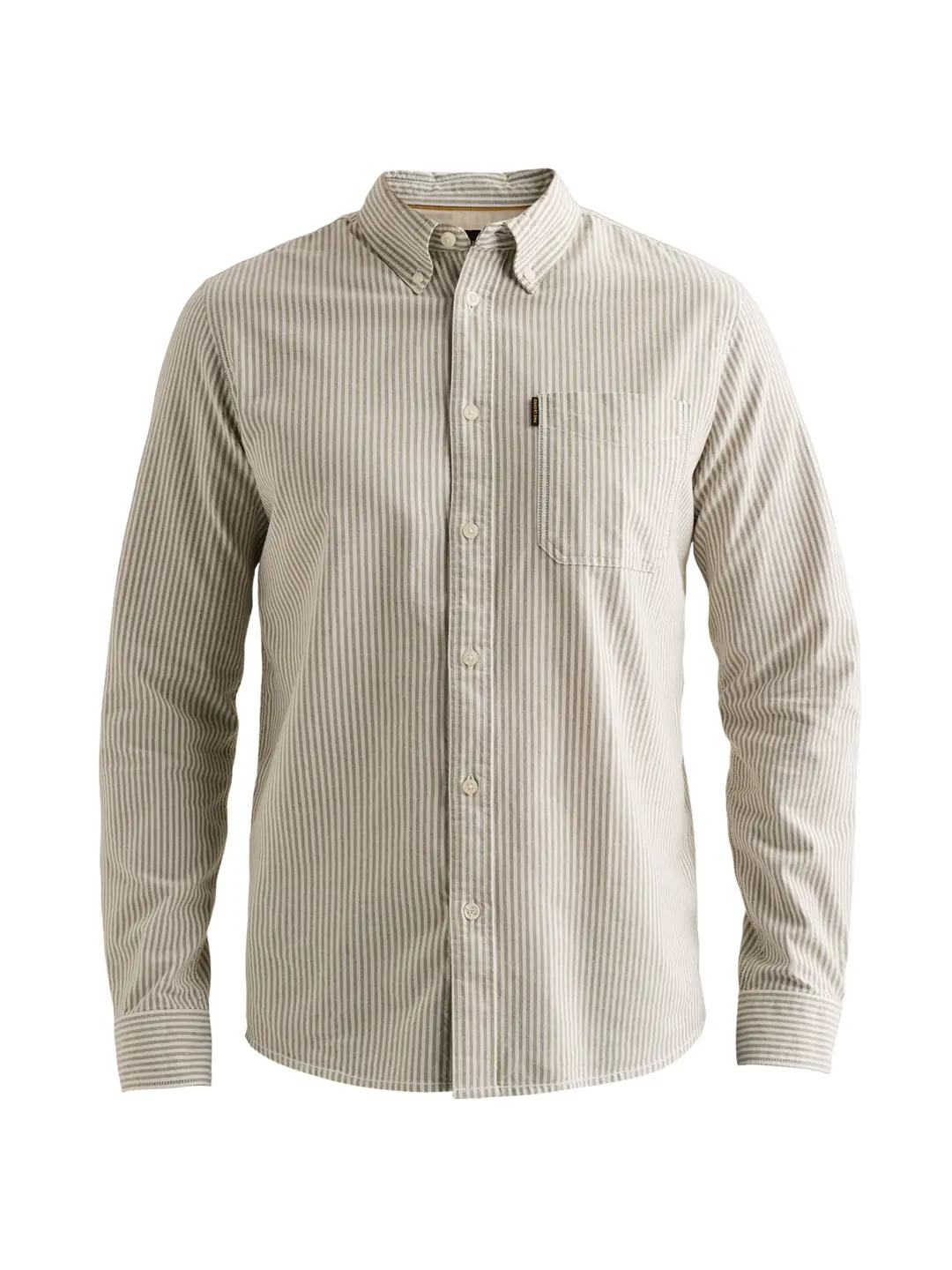 PME Legend Long sleeve shirt Oxford Stripe, Loden Green