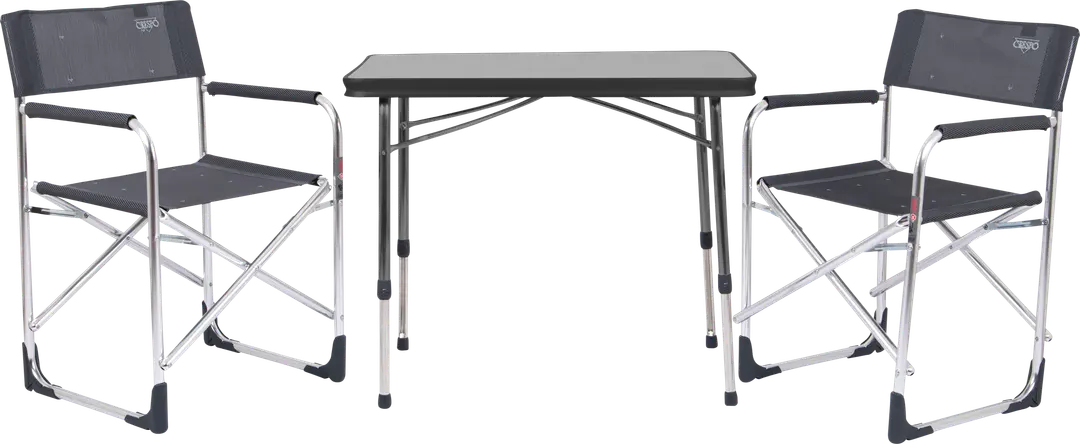 Crespo Tischgruppe Vanlife Set 3-tlg. (2 Campingstühle und Campingtisch)