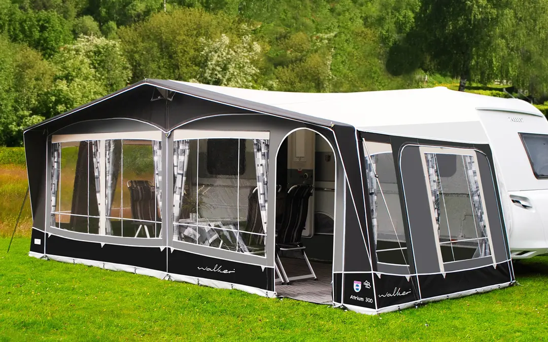 Walker Atrium 300 Vorzelt Anthrazit Stahl 1035 Umlaufmaß 1020-1050 cm