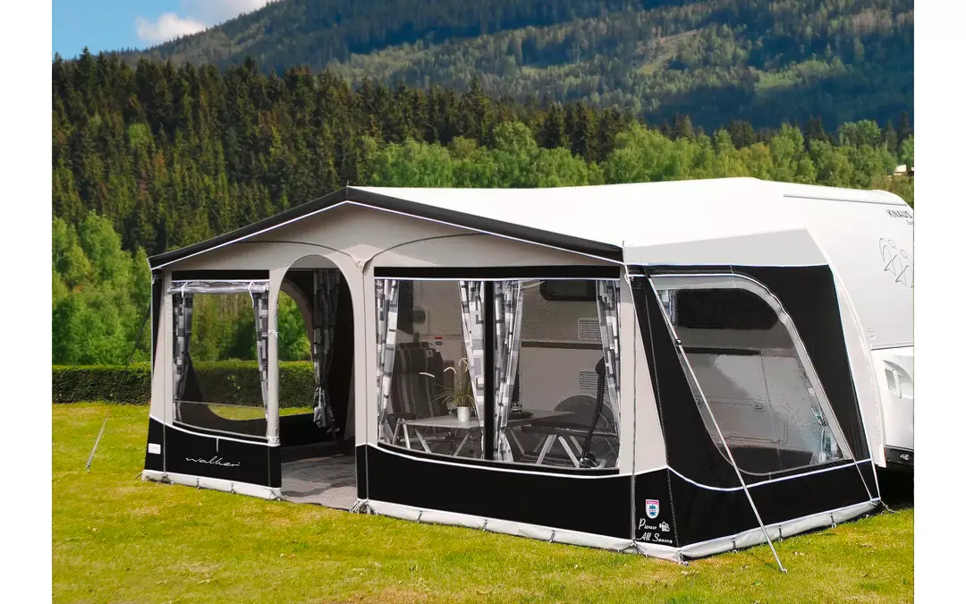 Walker Pioneer 240 All Season Vorzelt mit Glasfibergestänge Größe 840 Umlaufmaß 826 - 855 cm