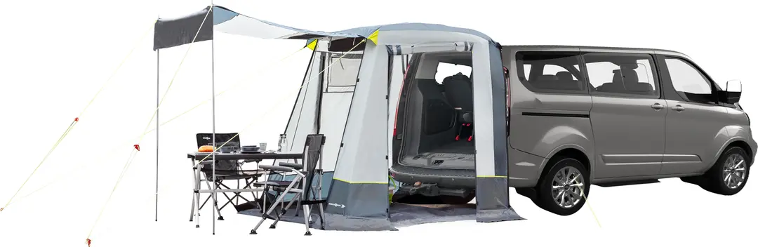 Brunner Foyer Heckzelt für Ford Transit Custom & Tourneo Custom rahmenlos 2 Meter Länge