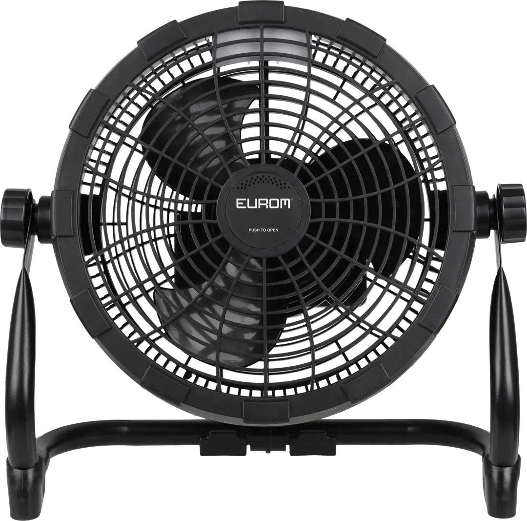 Eurom Airflow LED Cordless kabelloser Ventilator mit USB C Anschluss