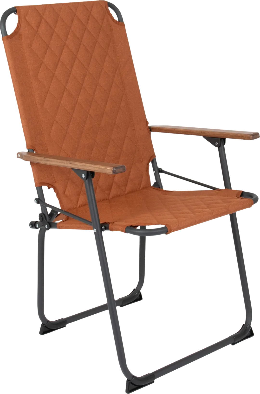 Bo-Camp Jefferson XL Industrial Klappstuhl mit Bambus-Armlehnen clay