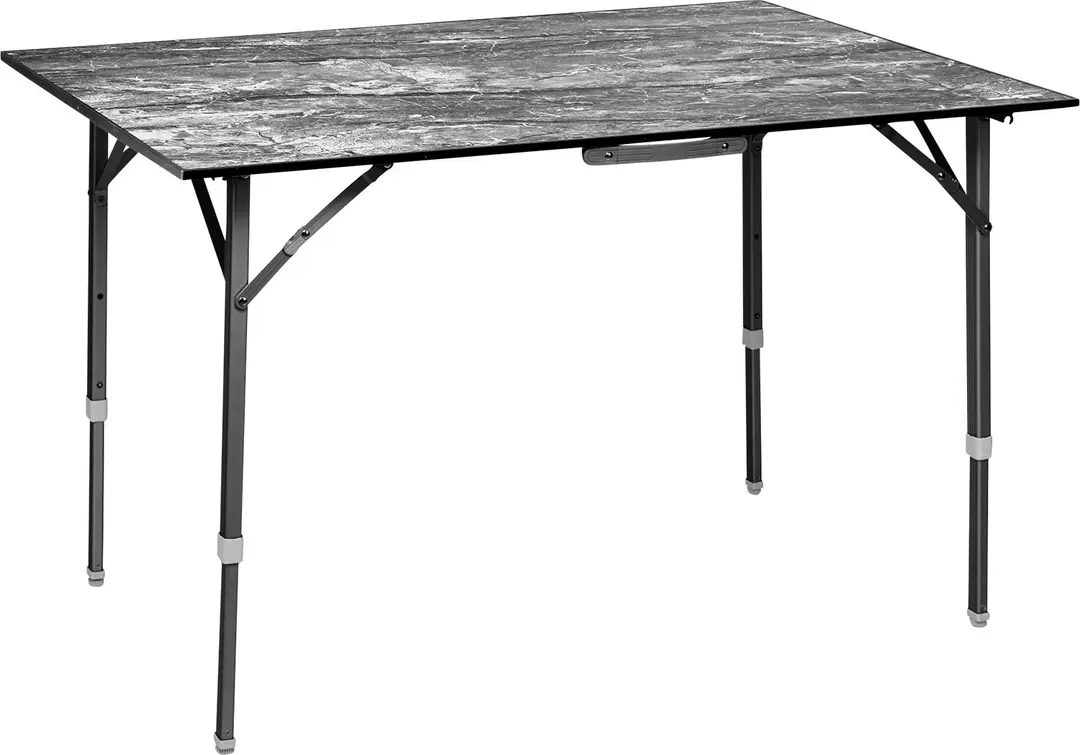 Brunner Campingtisch Elù Duplit klappbar / höhenverstellbar mit Aluminiumgestell 110 x 75 cm