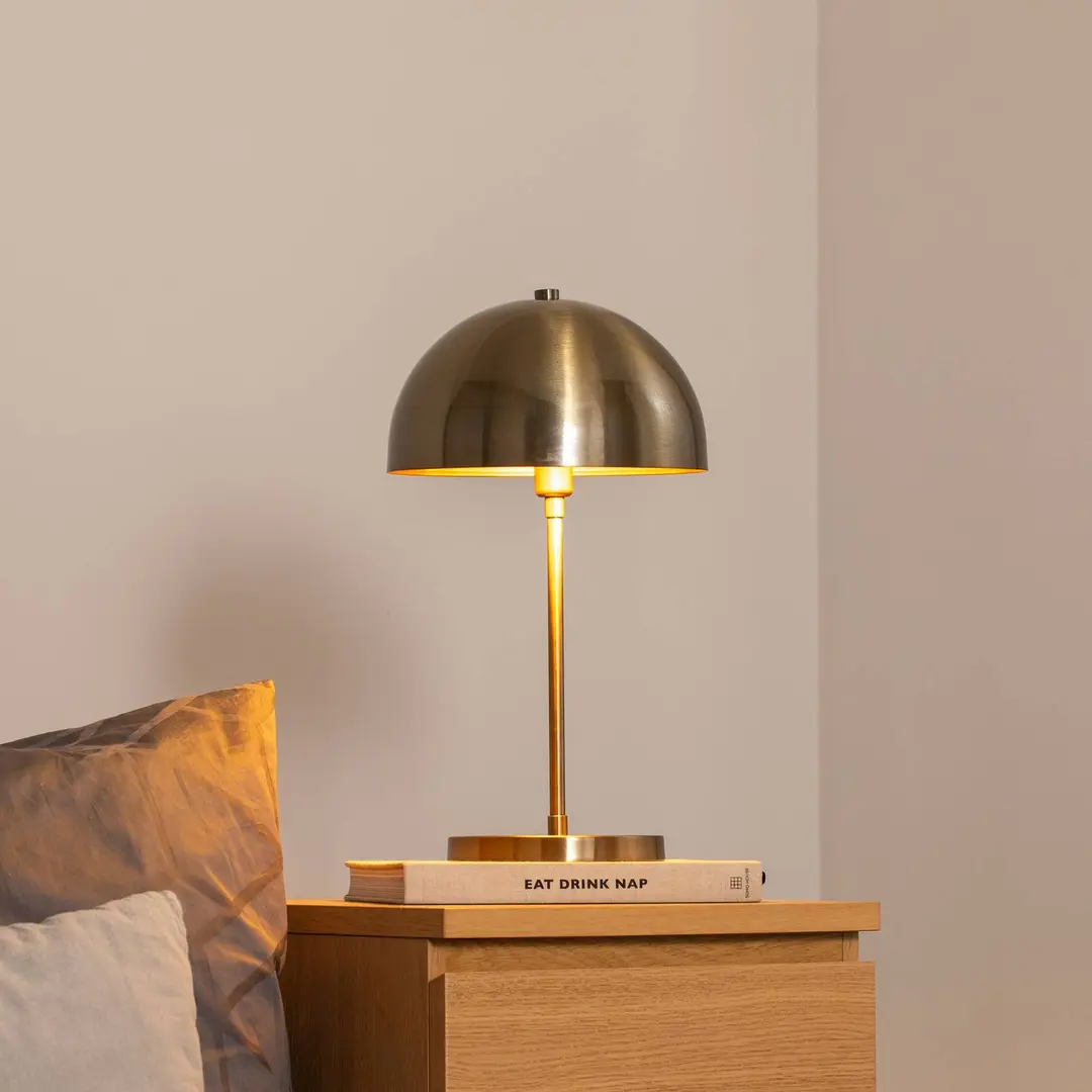 Opviq Tischleuchte Varzan 10857, gold antik, Metall, Höhe 50 cm