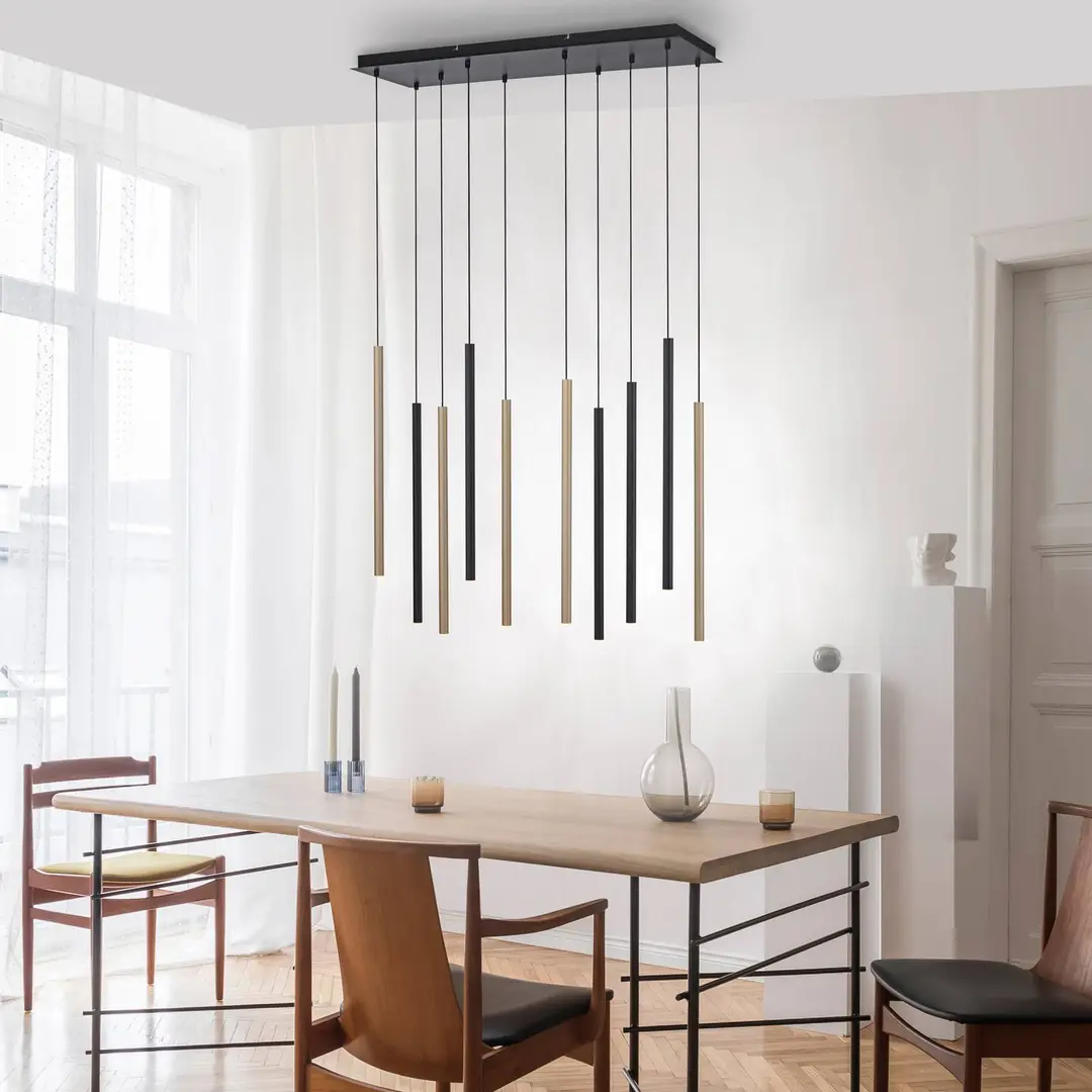 PAUL NEUHAUS LED-Hängeleuchte Flute, dimmbar, 10-flammig