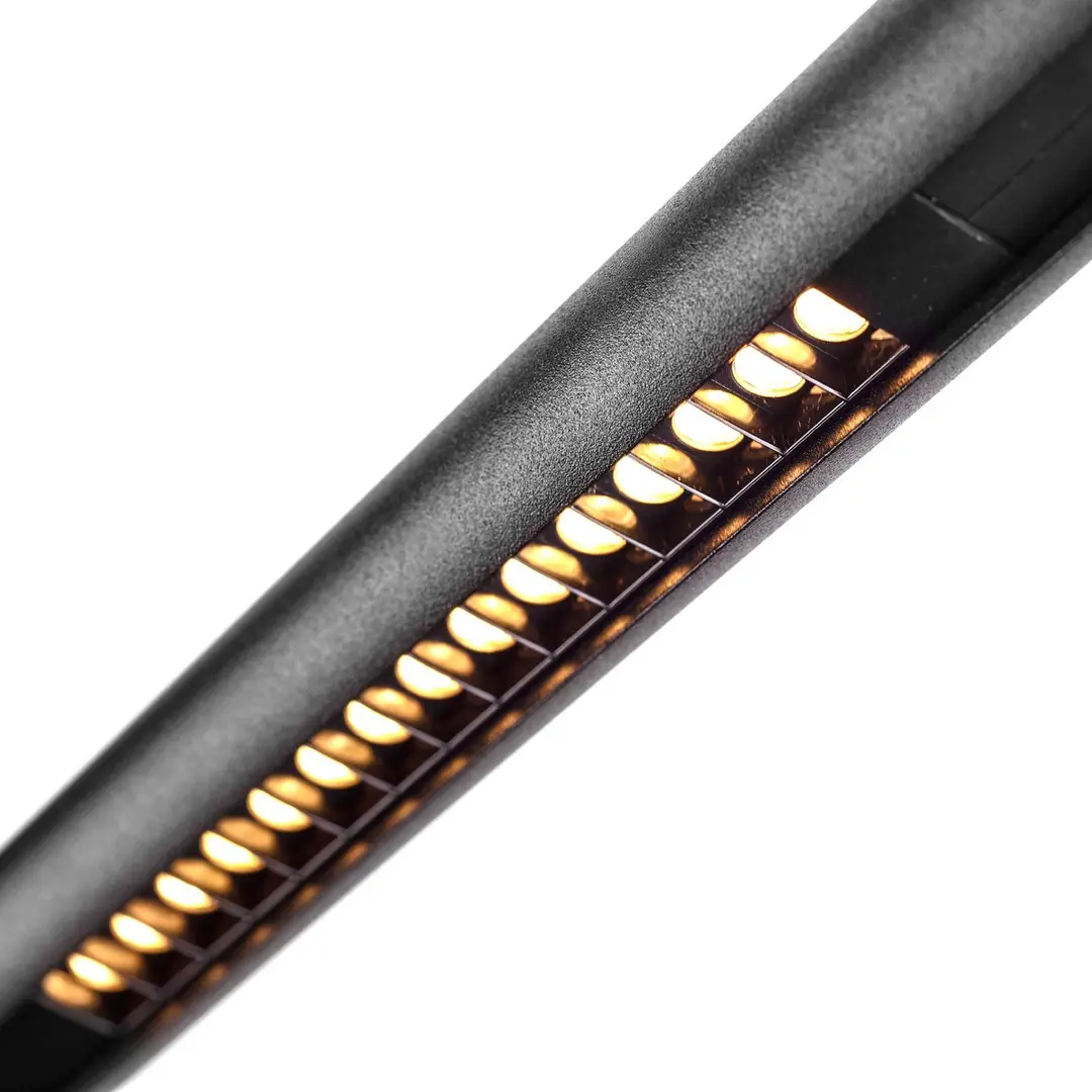 Ivela Schienenlampe Minirooler schwarz DALI 48 V 50° 3.000 K