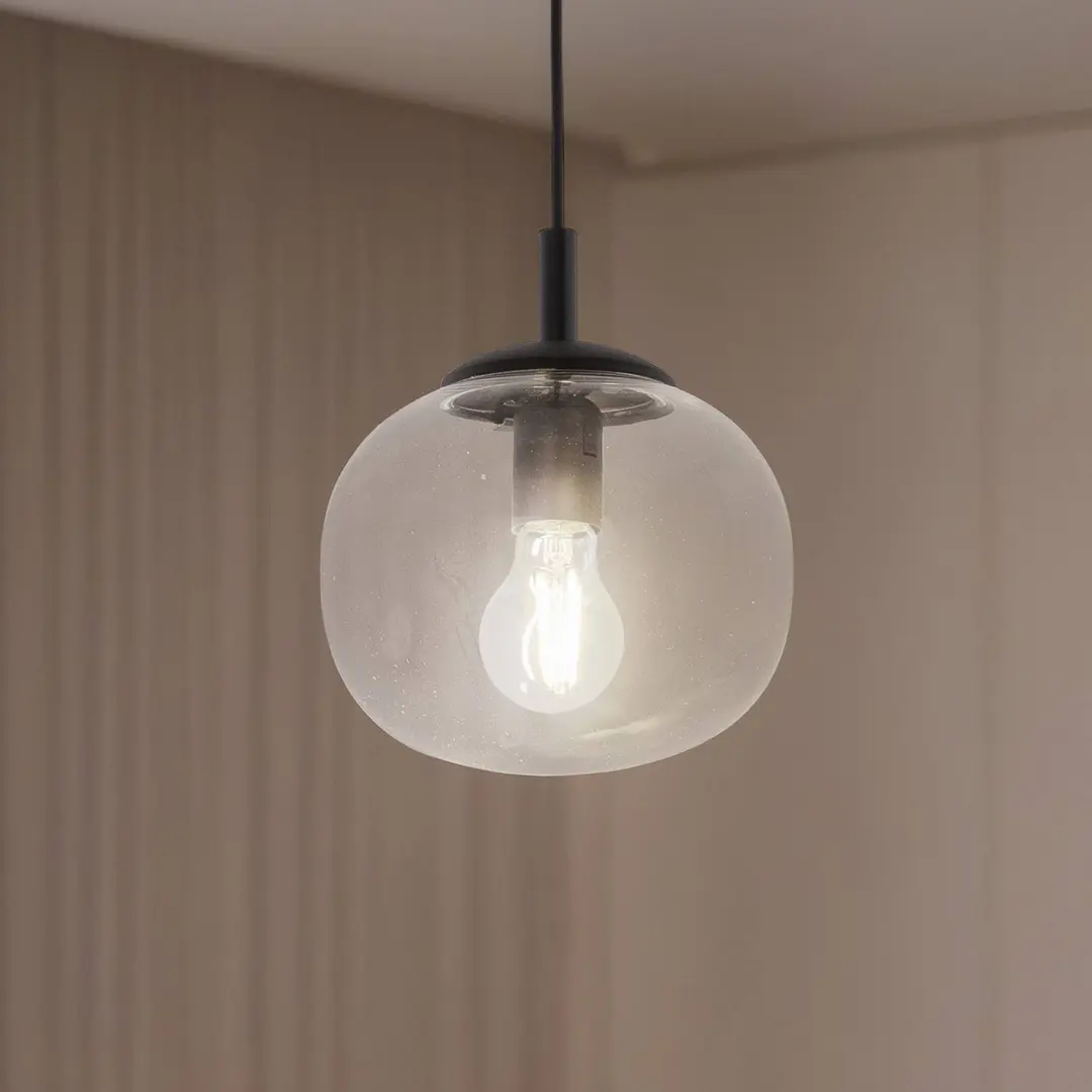 TK Lighting Hängeleuchte Vibe, Glas klar, Ø 20 cm