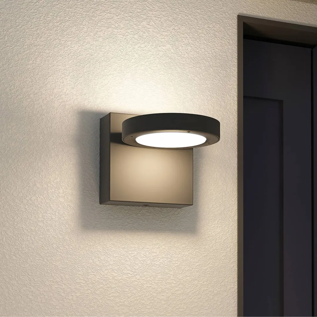 Lucande LED-Außenwandlampe Belna, Metall, IP65, anthrazit