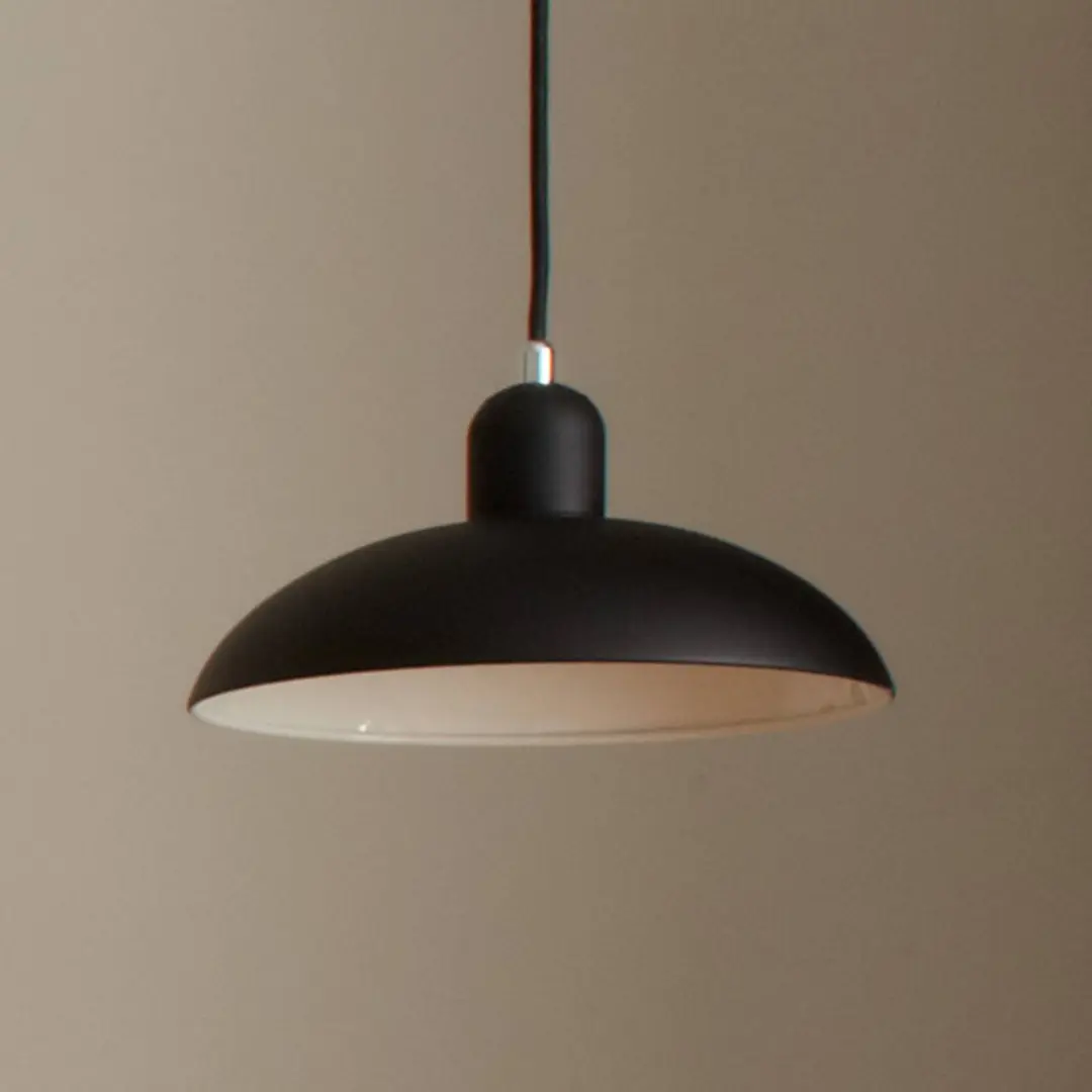 FRITZ HANSEN Pendellampe Kaiser Idell 6631-P, schwarz, matt