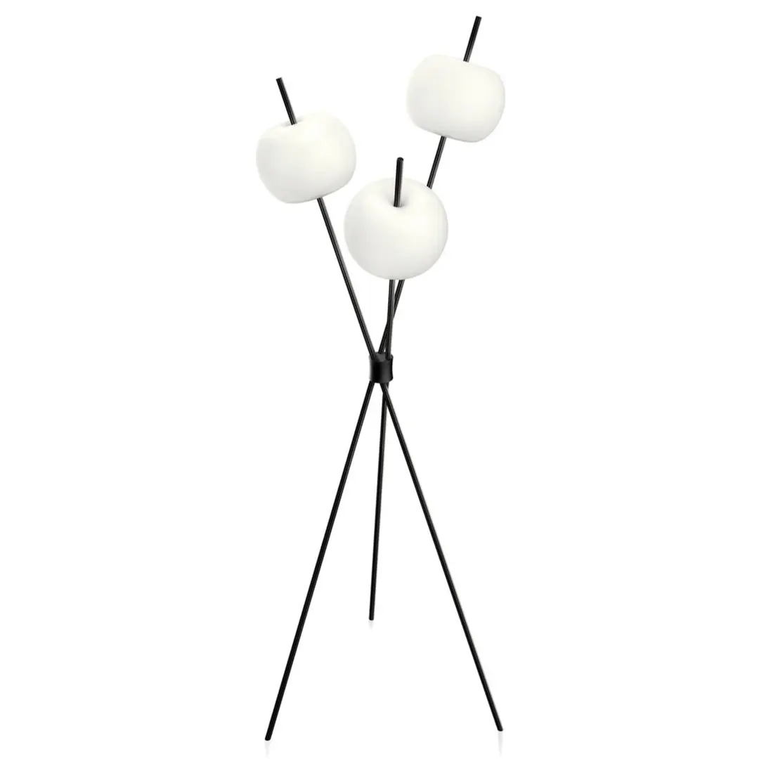 kdln LED-Stehleuchte Kushi, schwarz, Höhe 140 cm