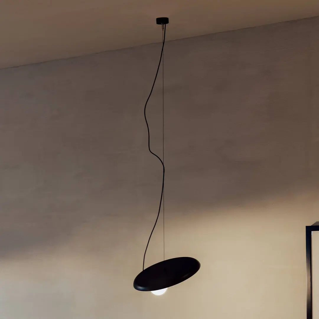 Milan Iluminación Milan Wire Hängeleuchte Ø 38 cm anthrazit