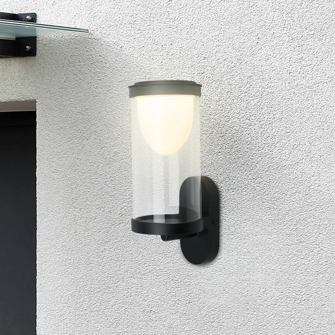 Briloner LED-Akku-Außenwandleuchte 3930015, schwarz, Touchdimmer
