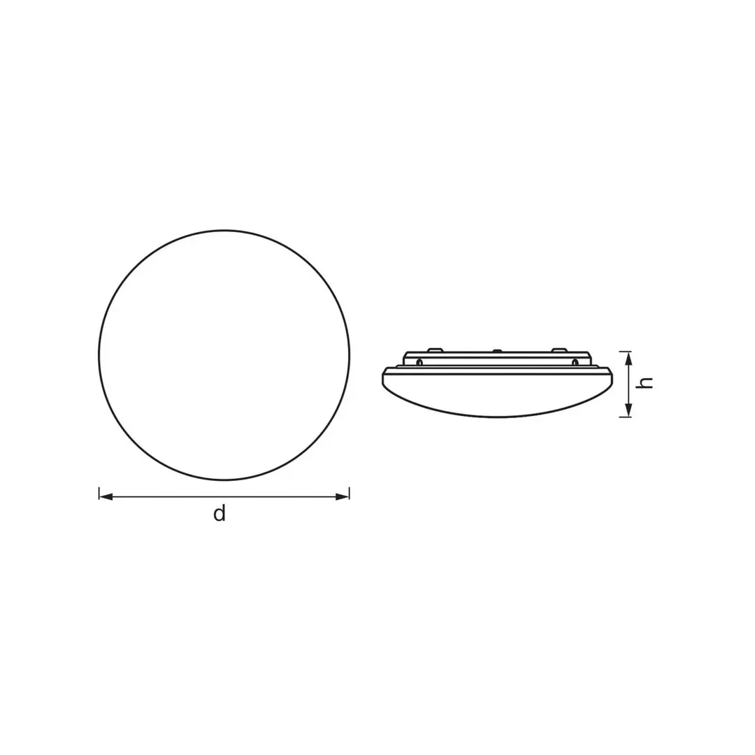 OSRAM LED-Sensor-Deckenleuchte ORBIS IP44, Ø 30 cm, weiß