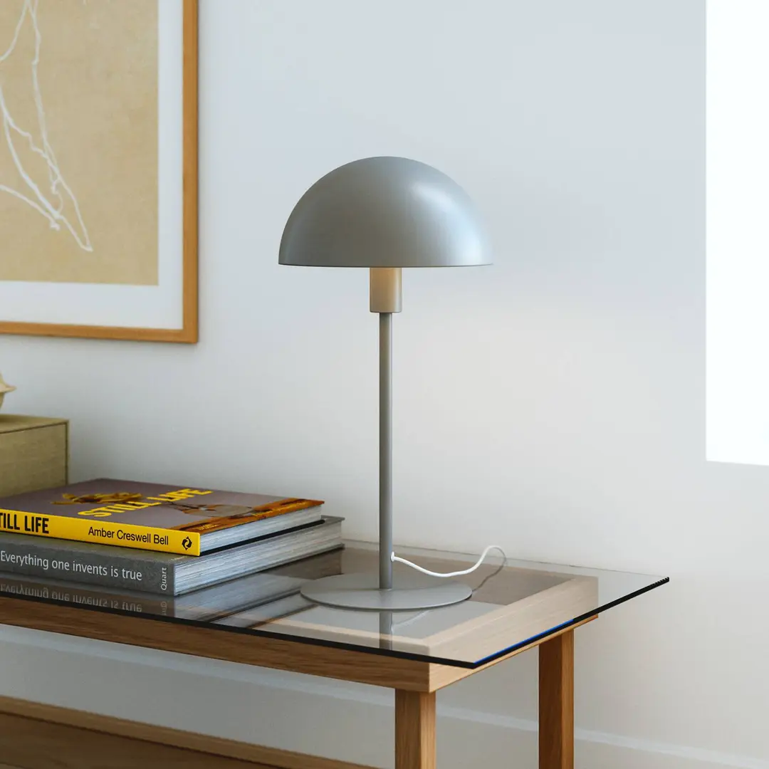 Nordlux Tischleuchte Ellen 20, beige, Metall, E14-Fassung