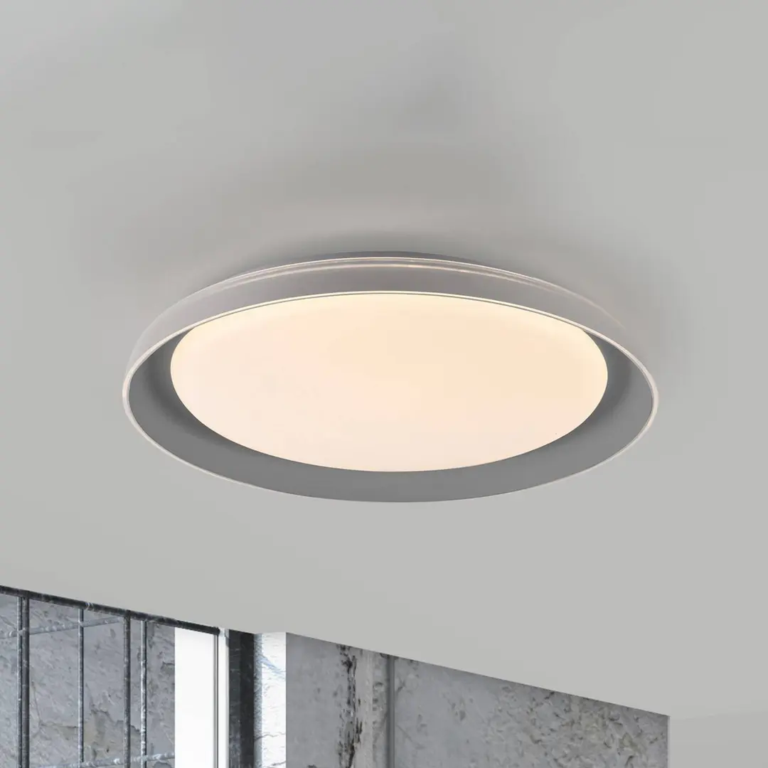 JUST LIGHT. GmbH JUST LIGHT. LED-Deckenleuchte Sati, Kunststoff, grau