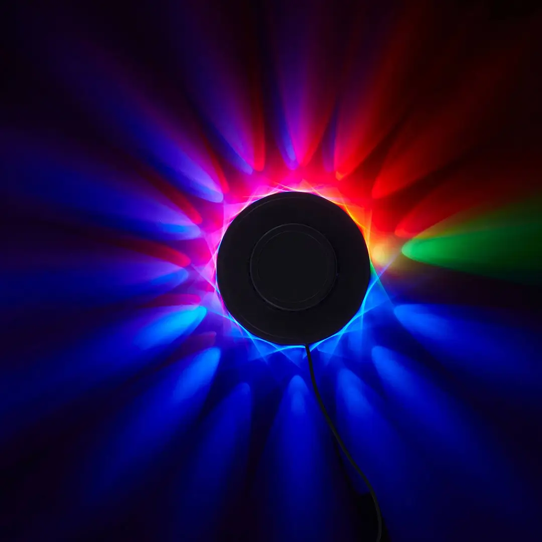 Briloner RGB-LED-Lichtrad - Dekoleuchte mit Musiksensor