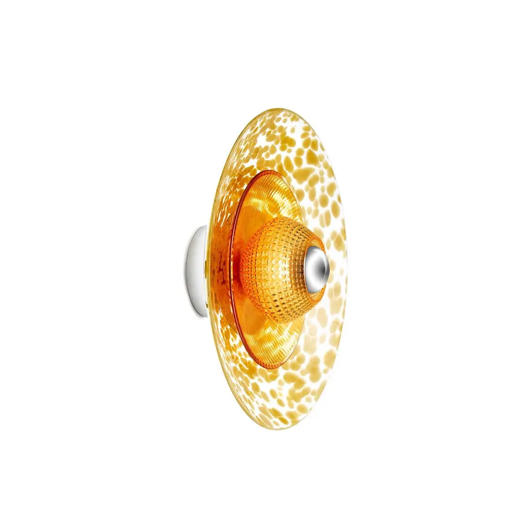 DESIGN BY US Wandleuchte Disco Rama, amber, Glas, E27