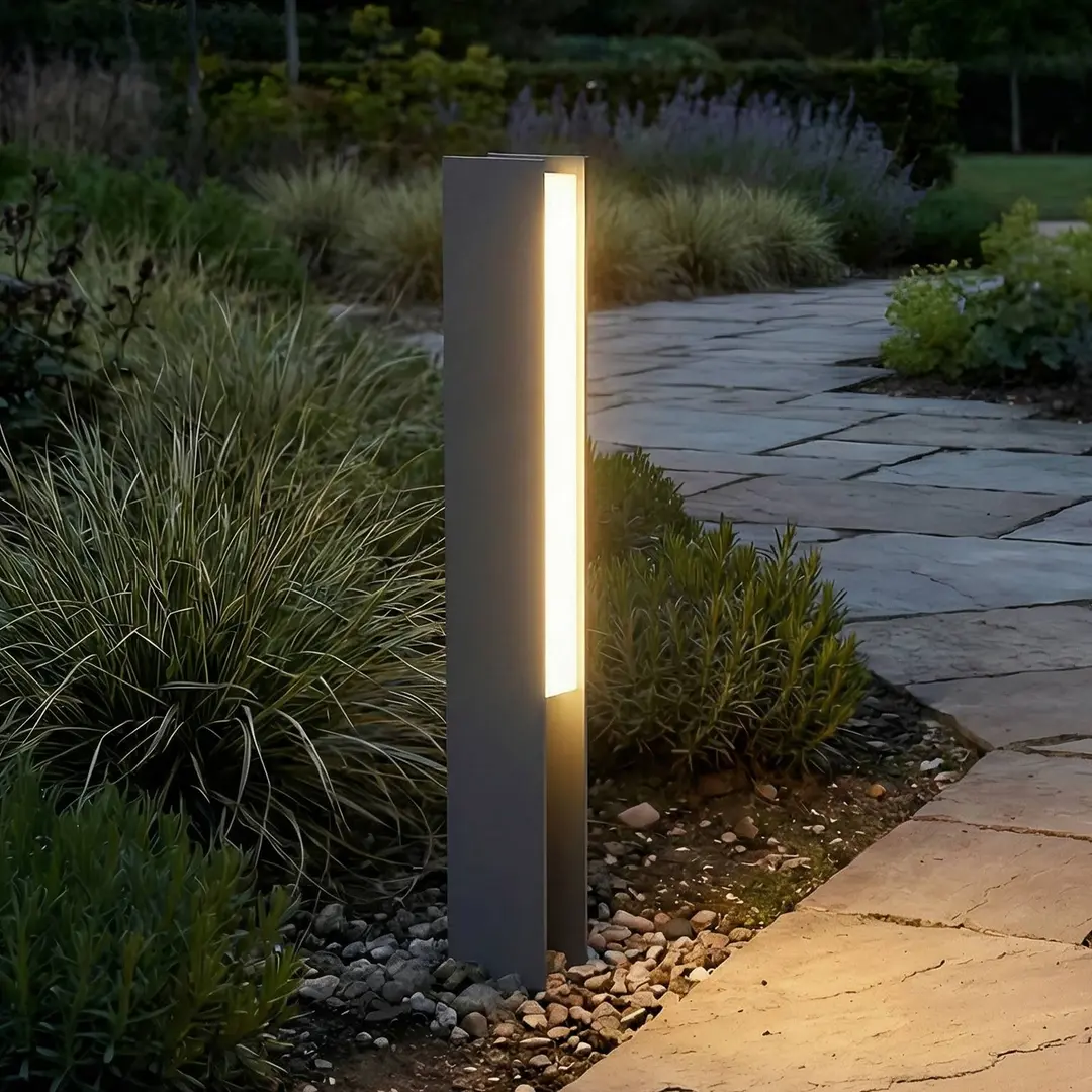 Lucande LED-Sockelleuchte Teerk, Höhe 50 cm, anthrazit, IP65