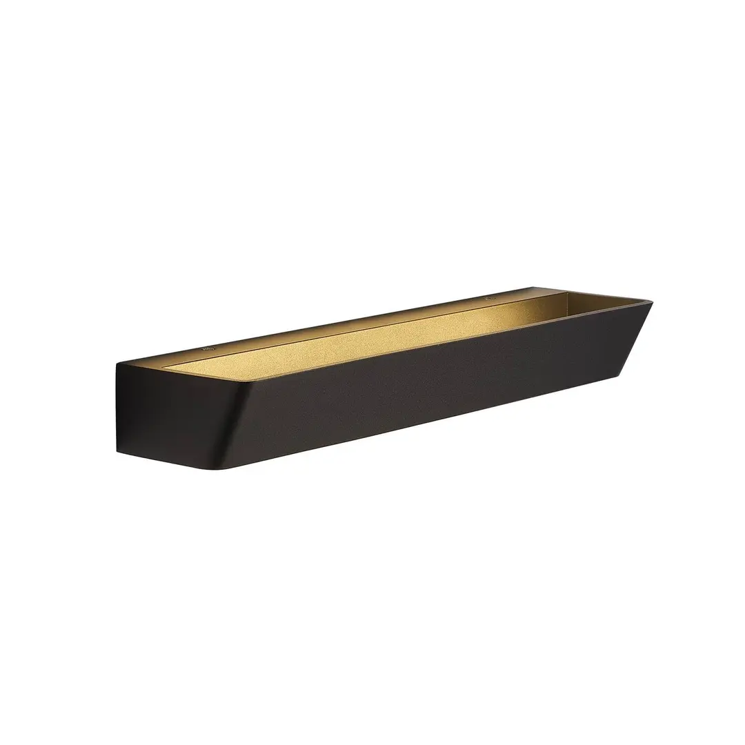 Mantra Iluminación LED-Wandleuchte Altea, Breite 37 cm, schwarz, up/down, Alu