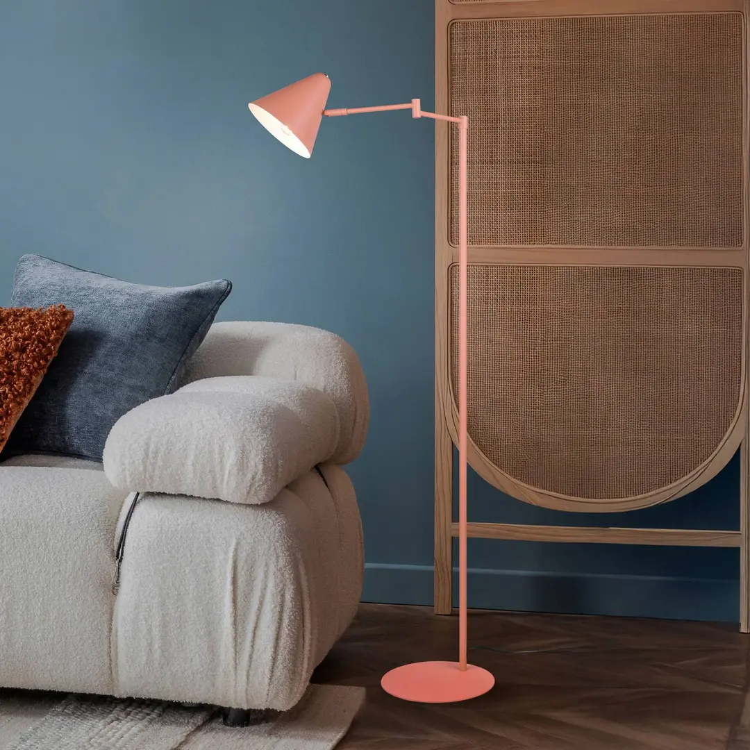 Trio Lighting Stehlampe Cosima, apricot, Höhe 126 cm, Metall