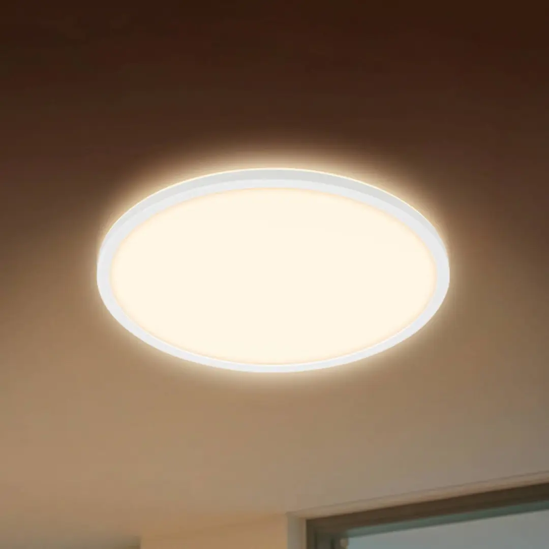 Briloner LED-Deckenleuchte Happy, RGBIC, CCTIC, weiß, Fernbedienung