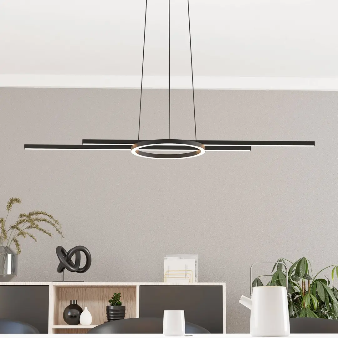 EGLO LED-Hängeleuchte Zillerio-Z schwarz ZigBee CCT dim