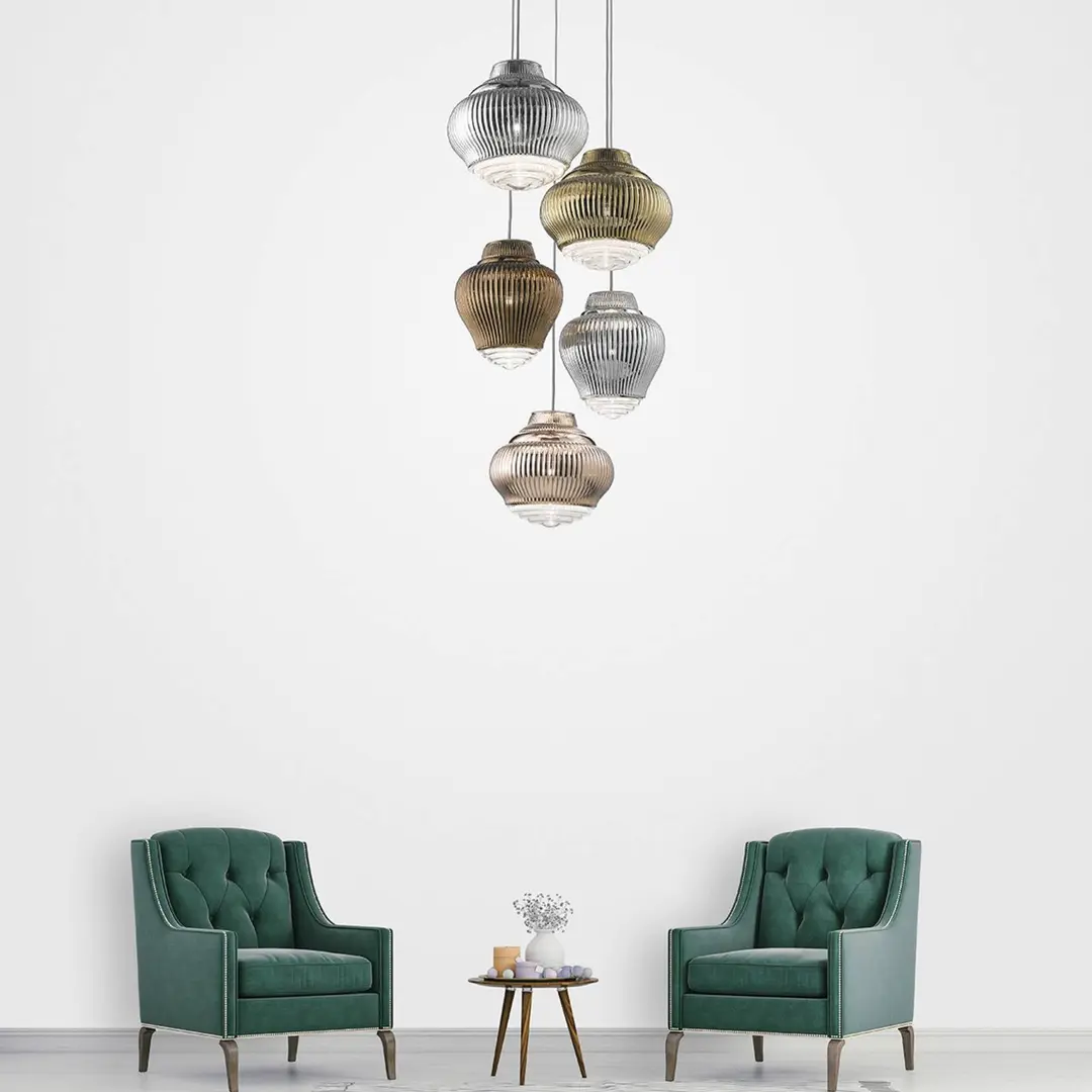 Ailati Pendellampe Bonnie 130 cm silber metallic