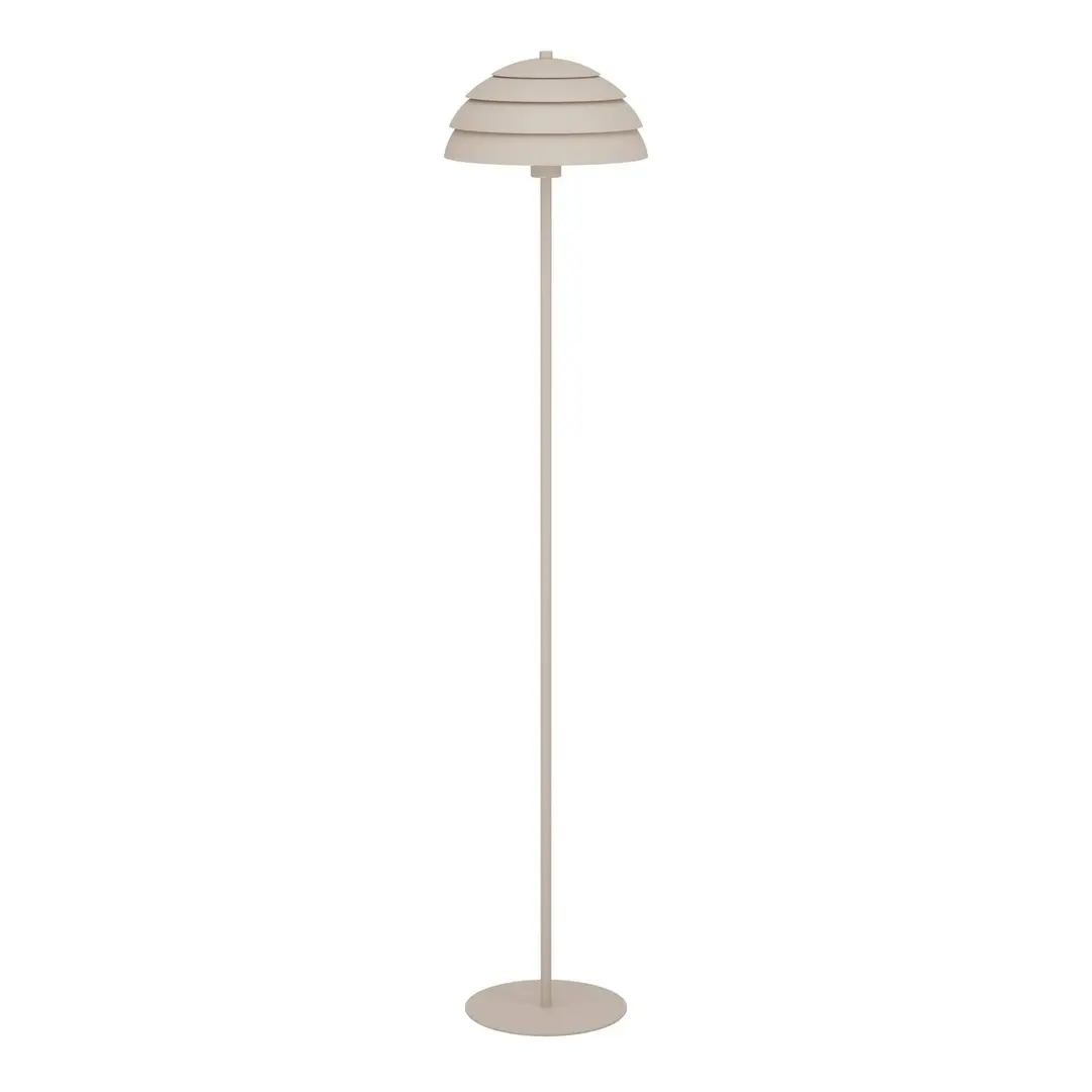 EGLO Stehleuchte Vittorito, sandbeige, Metall, Höhe 145 cm, E27