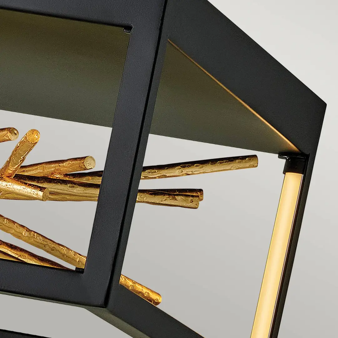 Quintiesse LED-Deckenleuchte Styx, schwarz, 3.000 K 46 x 22cm