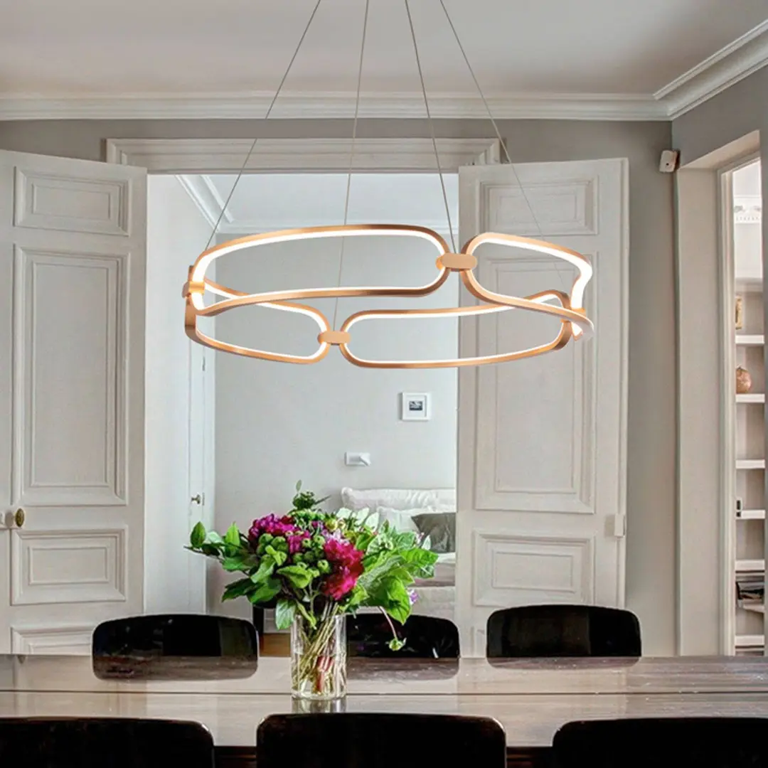 Schuller Valencia LED-Hängeleuchte Colette, roségold