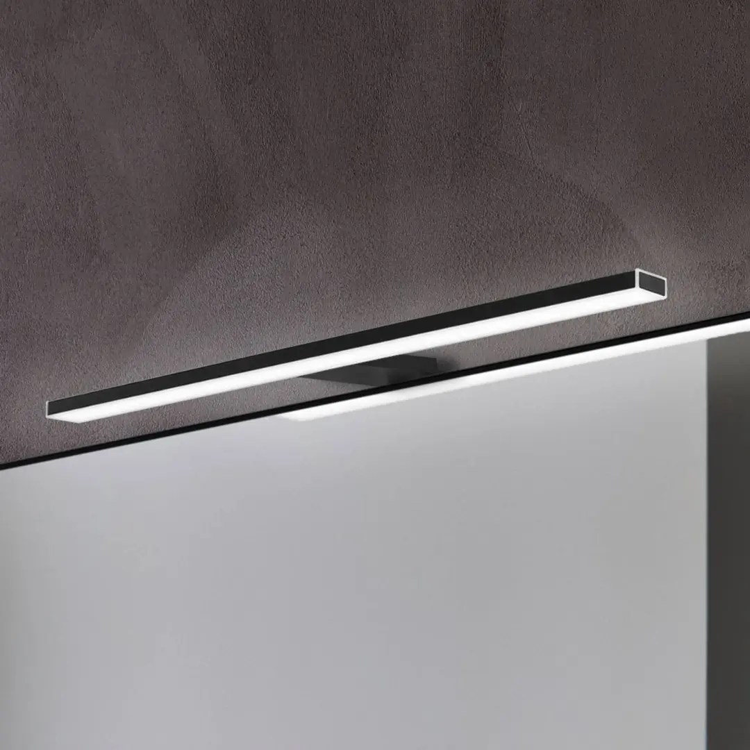 Ebir LED-Spiegelleuchte Pandora, schwarz matt, 45,8 cm