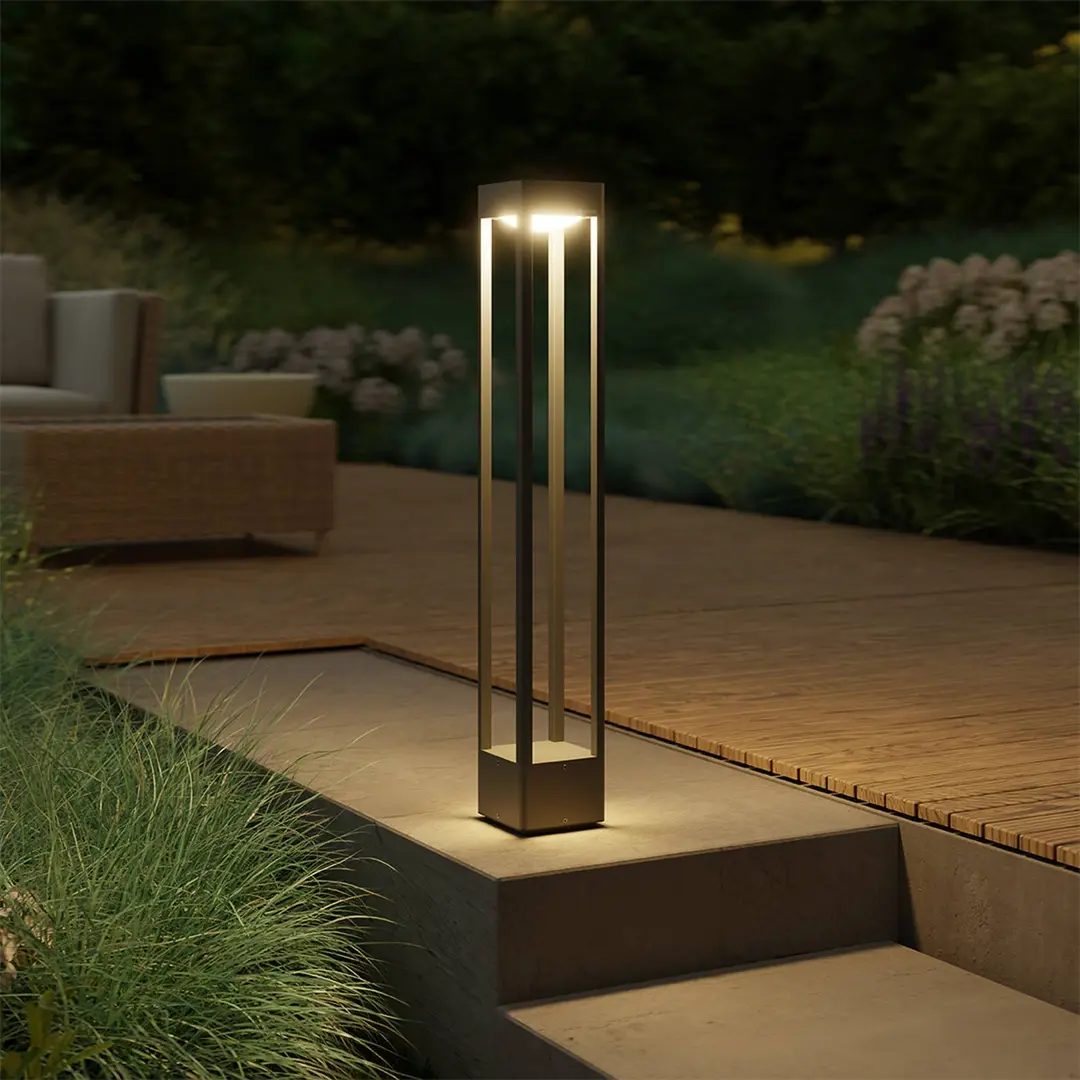 STEINEL LED-Wegeleuchte Stela C, 86cm anthrazit, IP65, RGBWW
