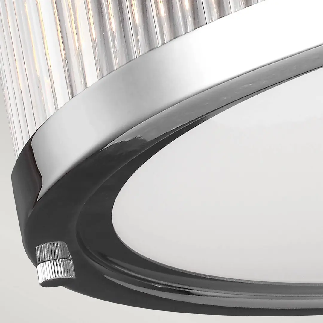 FEISS LED-Deckenleuchte Paulson IP44 chrom Ø 38,1 cm