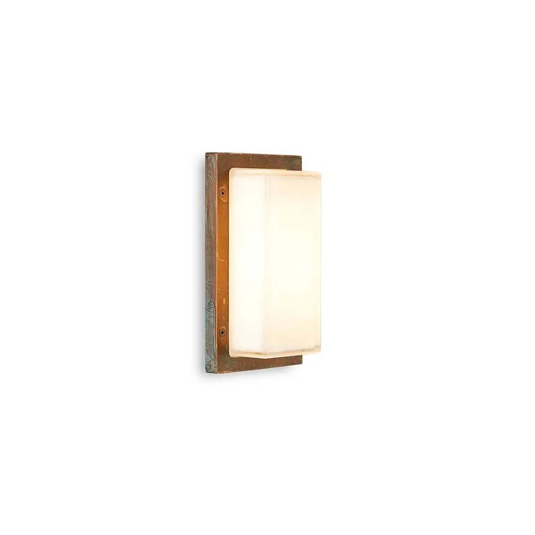 Moretti Luce Außenwandleuchte Ice Cubic 3410, messing antik