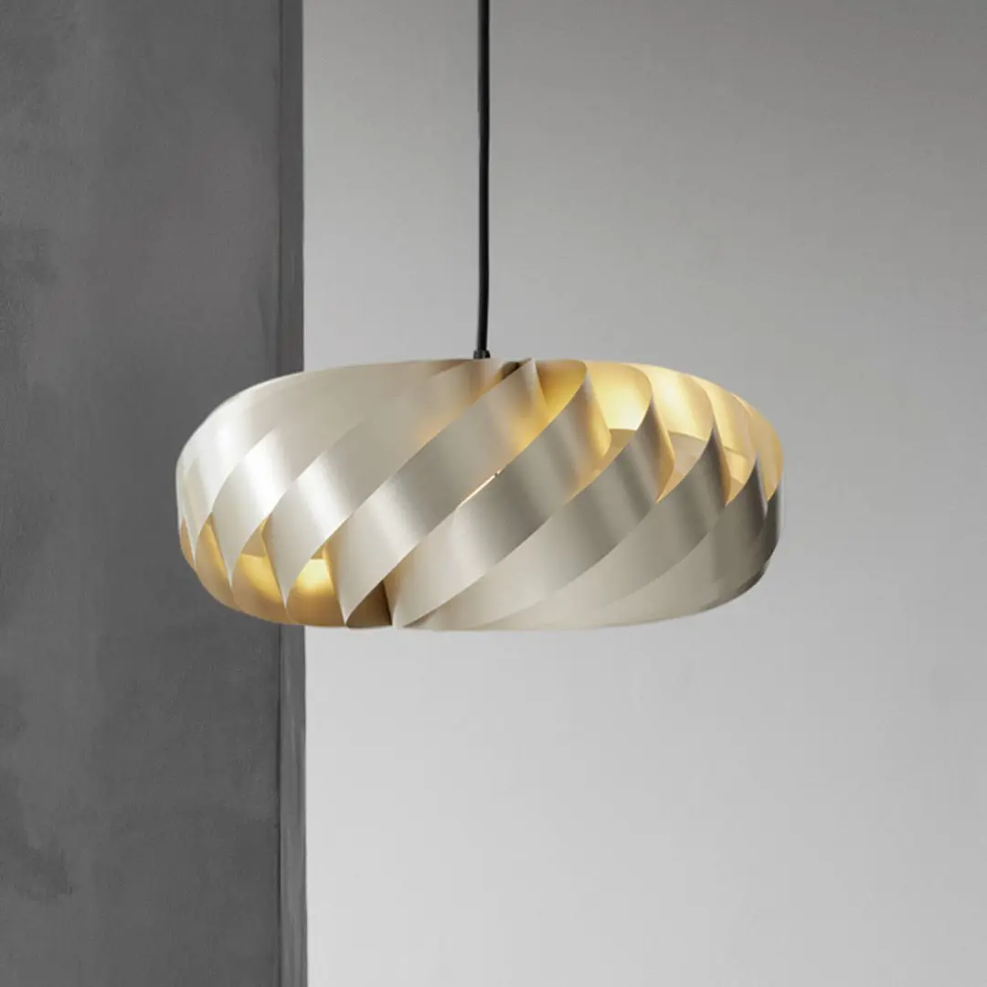 Tom Rossau Pendelleuchte TR5, Ø 40 cm, gold, Aluminium