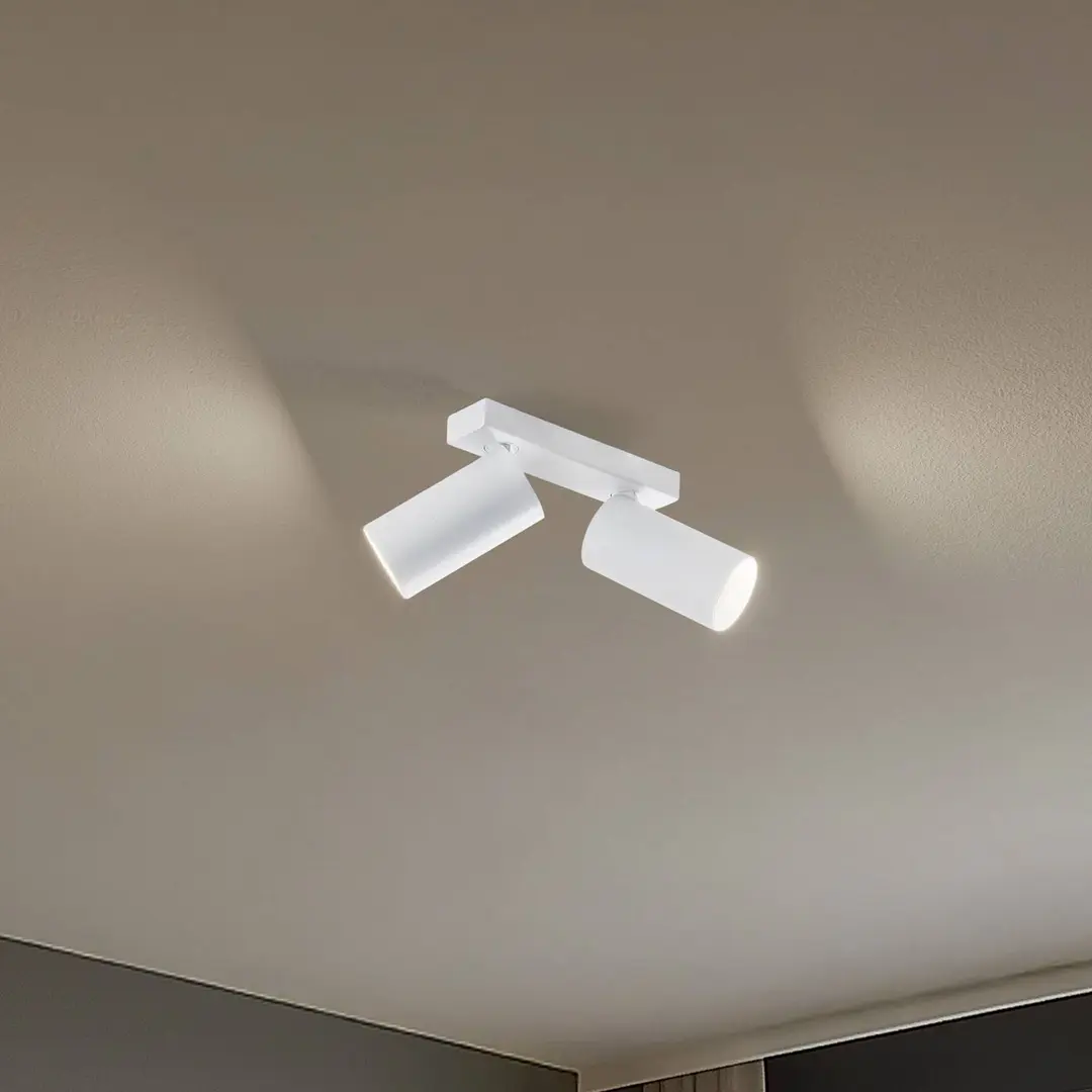 Nowodvorski Lighting Deckenstrahler Mono II, 2-flammig, weiß, 31 cm lang, GU10