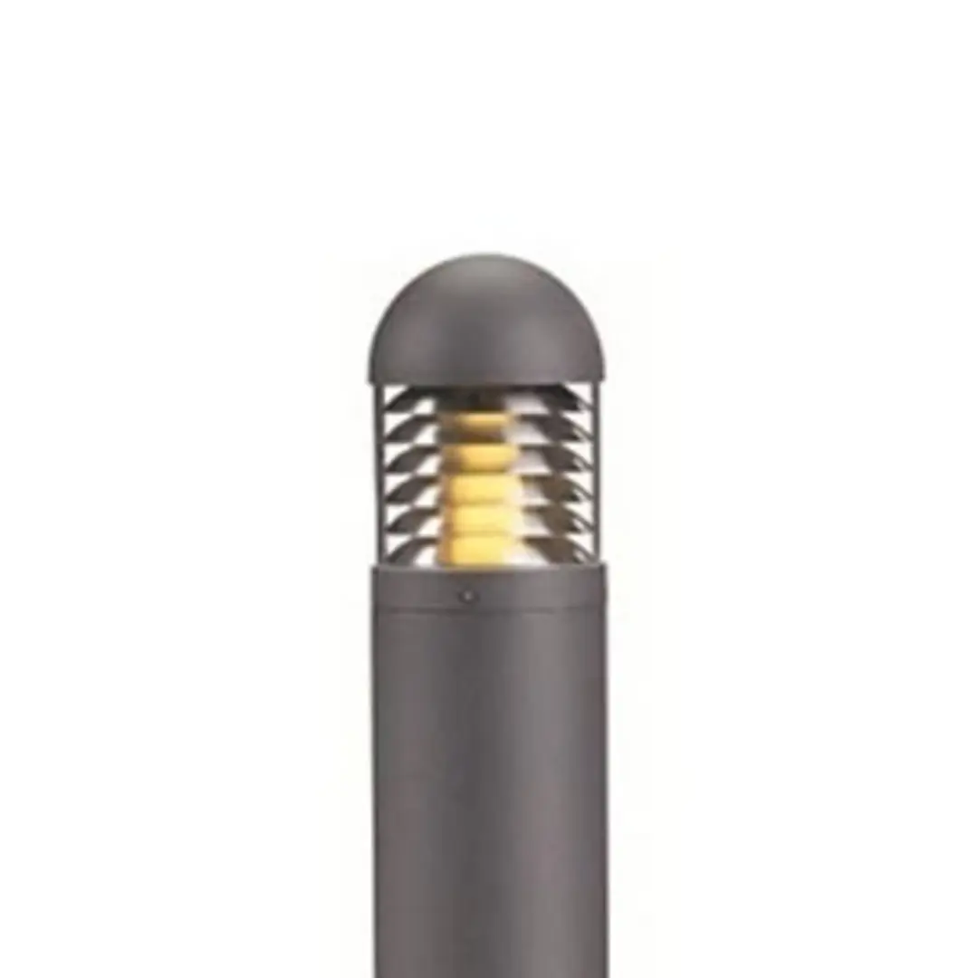 Markslöjd Wegeleuchte Kurt, grau, Metall, 100 cm hoch, E27, IP44