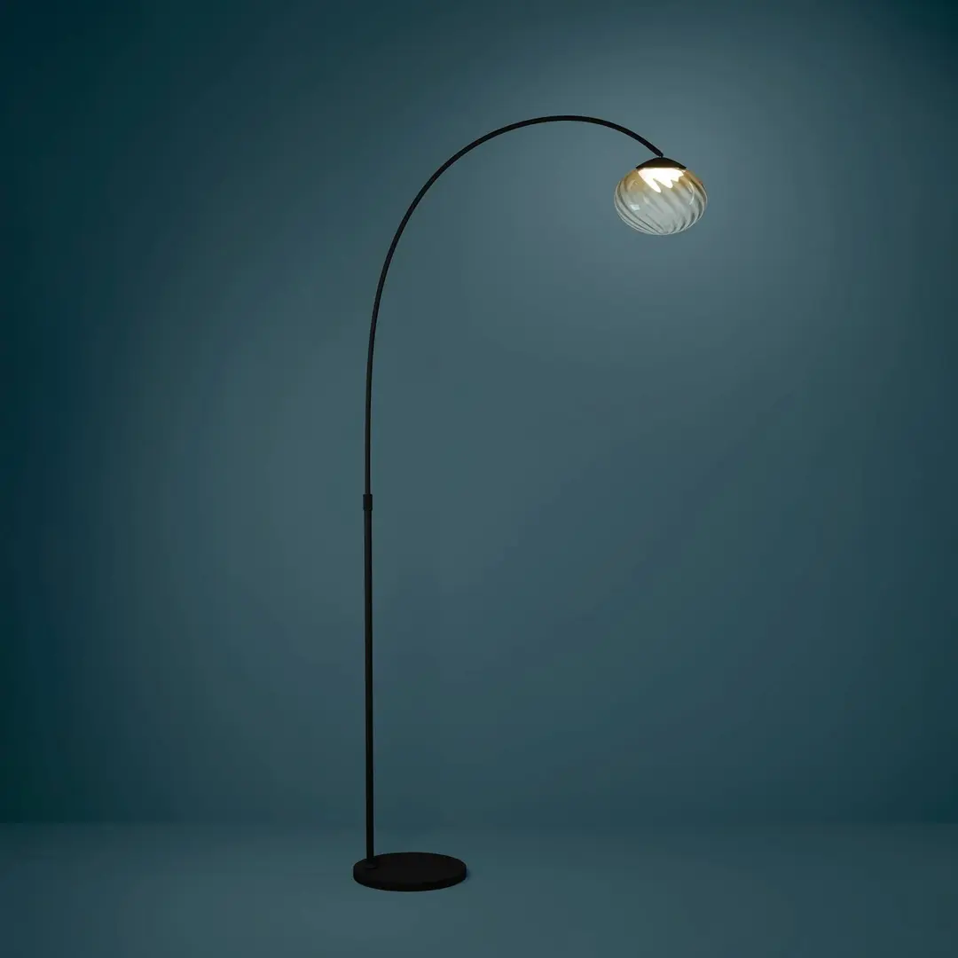 Stars of Light LED-Stehlampe Pantoja schwarz/amber 160cm CCT