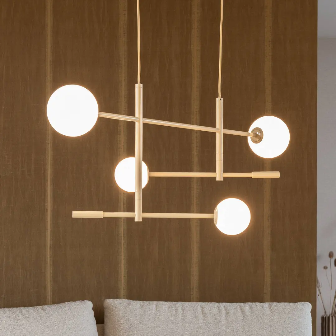 IT'S ABOUT ROMI Hängelampe Copenhagen, beige, Glas, drehbar