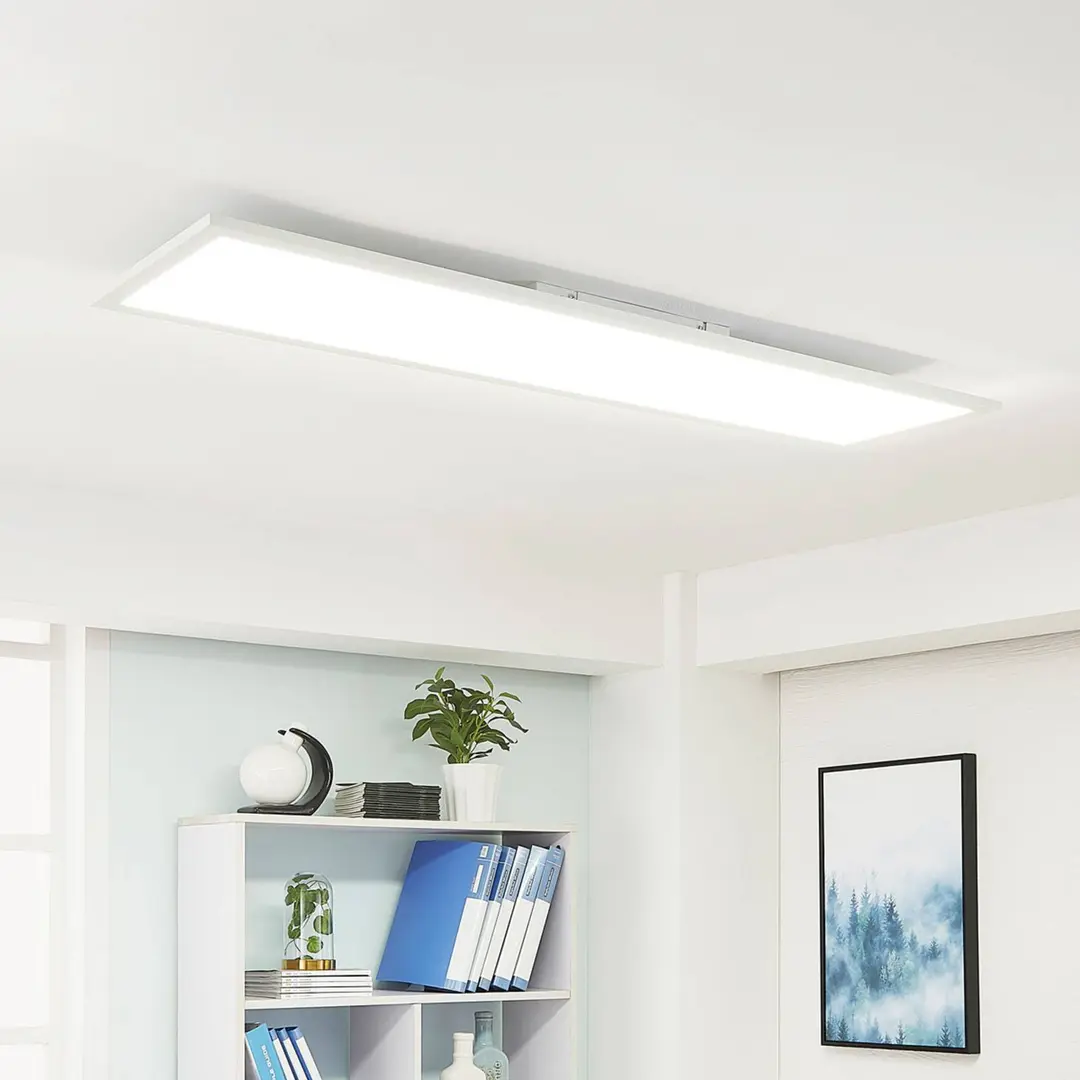 Arcchio LED-Panel Lysander, weiß, 119 cm, 55 W, CCT, dimmbar
