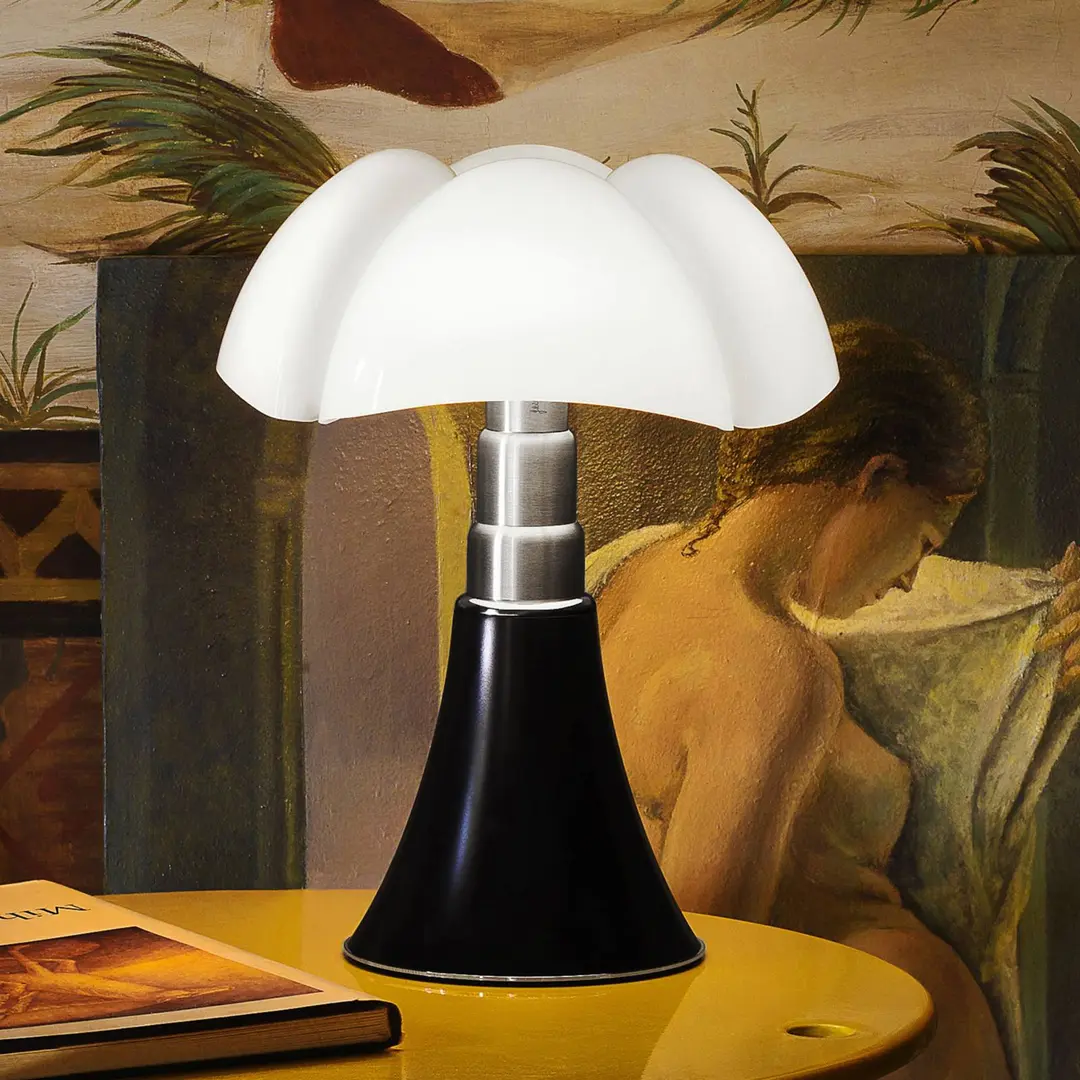 Martinelli Luce Akkutischlampe Minipipistrello, braun, 35 cm