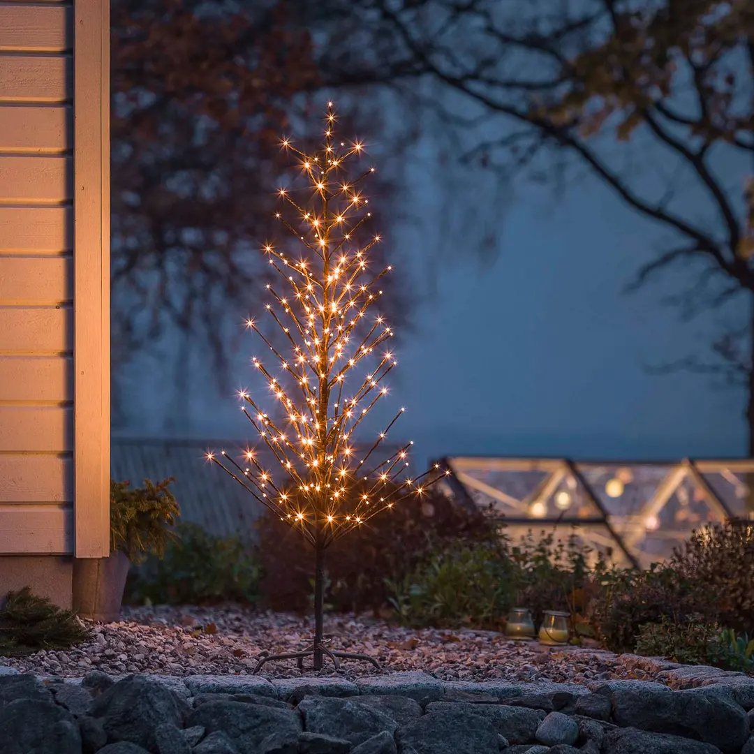 Konstsmide Christmas LED-Lichterbaum, schwarz, 150 cm