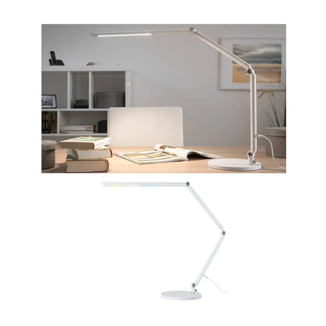 Paulmann LED-Schreibtischlampe FlexBar weiß 36 cm CCT dim.
