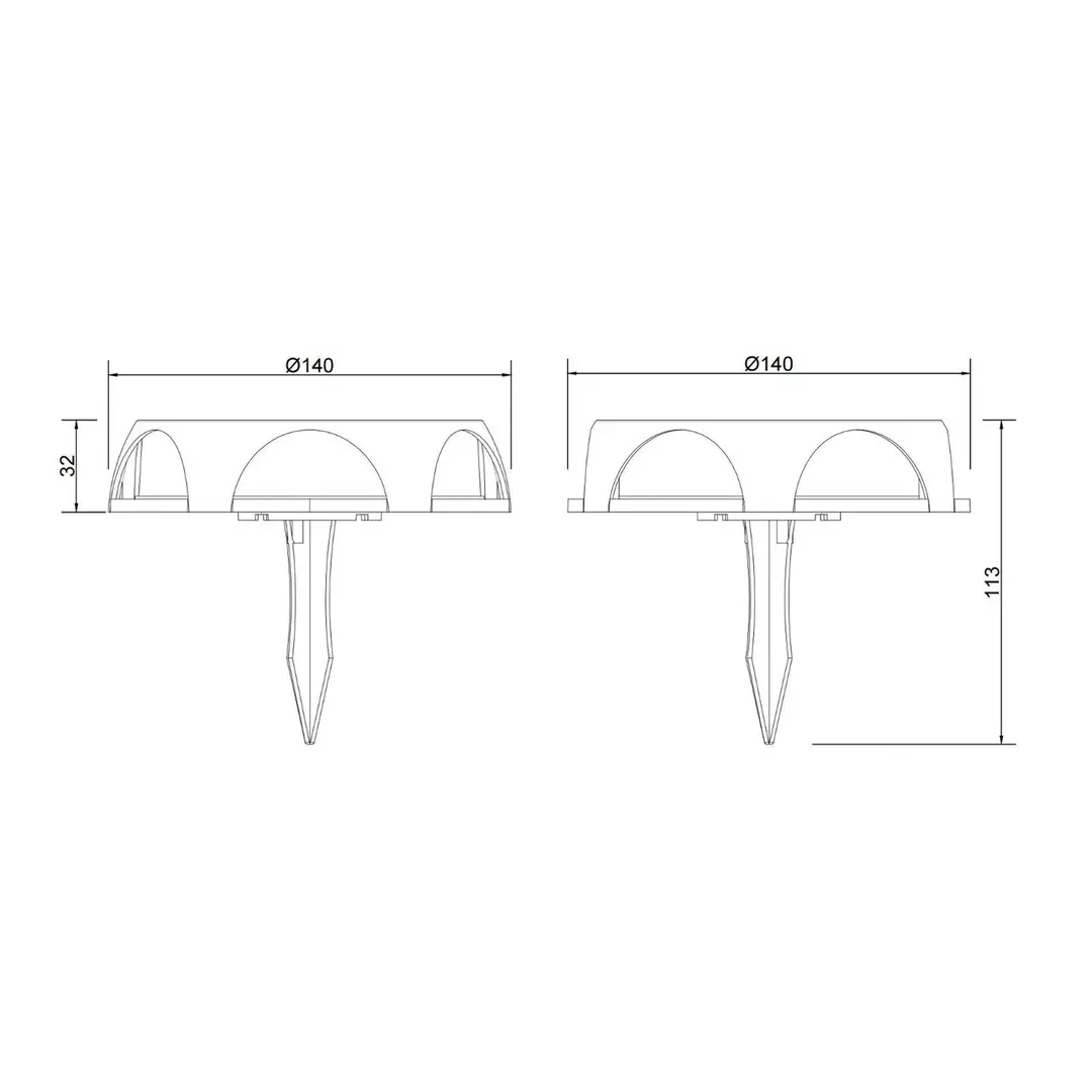 Globo LED-Solarleuchte 36506, Erdspieß, Wandleuchte, schwarz, Alu