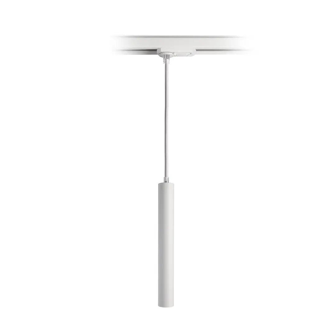 Deko-Light LED-Pendel Slim 1-Phasen-Schiene, weiß, Alu, 5W, 2.700 K